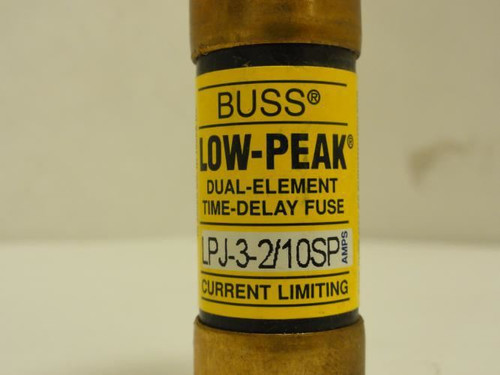 Bussmann LPJ-3-2/10SP; Low-Peak Fuse; Time Delay; 3-2/10A