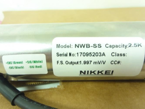 Nikkei NWB-2.5K; Beam Cell; 2.5K Capacity; 1.997mV/V F.S Output