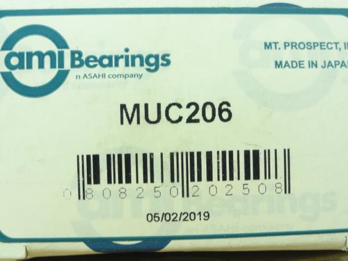AMI MUC206; Ball Insert Bearing; 30mmID;