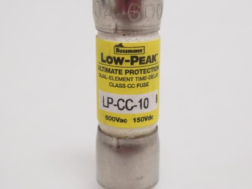 Bussmann LP-CC-10; Time Delay Fuse; 10A; 600VAC/150VDC