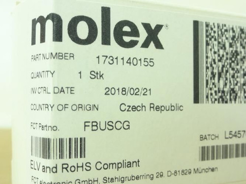 Molex 173114-0155; FCT Bus Connector
