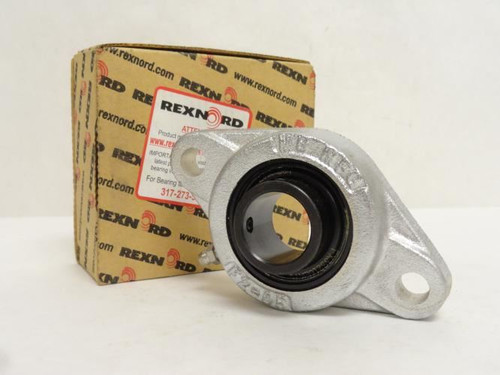 Rexnord FX3S216EK75; Flange Bearing 1"ID; 2-Bolt; Nickel Plate