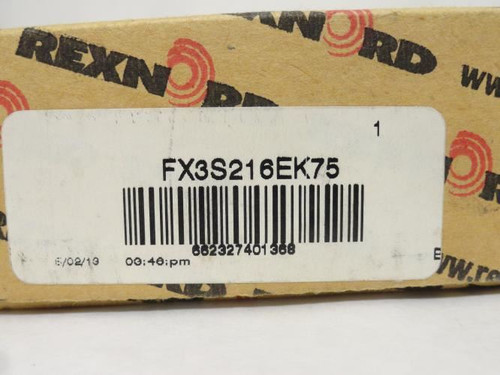 Rexnord FX3S216EK75; Flange Bearing 1"ID; 2-Bolt; Nickel Plate