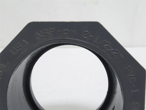 Nibco 837-292; Reducing Bushing 2-1/2NPT x 2NPT; Sch: 80 PVC