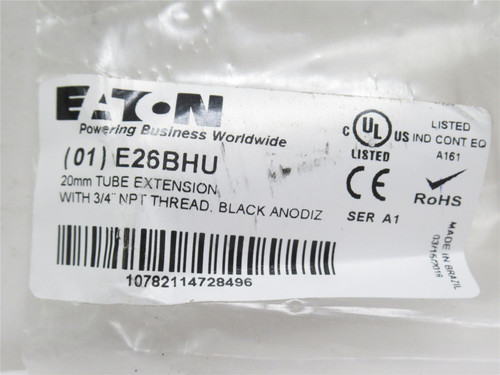 Eaton E26BHU; Aluminum Extension Tube; 3/4NPT; 2-3/8" Long
