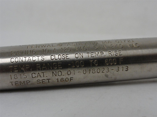 Thermoswitch 01-018023-313; Temp Sensor 100-600F Range 6"Probe