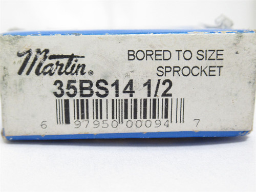Martin 35BS14 1/2; Sprocket #35; 14 Teeth; 1/2"ID; No Key Way
