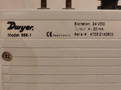Dwyer 666-1; Rangeable Differential Pressure Transmitter
