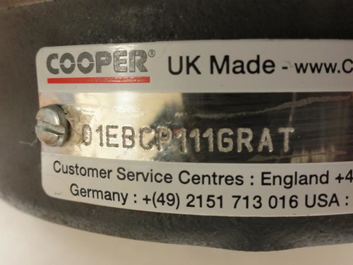 Cooper 01EBCP111GRAT; Split Pillow Block Bearing; 1-11/16"ID
