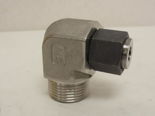 SSP S16-8SE; Elbow 90Deg SS-316; 1 OFS Swivel x 1/2 OFS Male