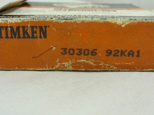Timken 30306-92KA1; Tapered Rolling Bearing Cone W/Cup; 30mm ID