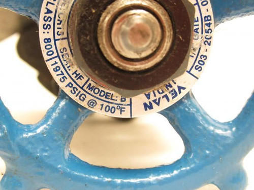 Velan B-1/2"; Bolted Bonnet Gate Valve; 1/2NPT; 1975PSIG