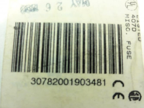 Gould ATQ1; Lot-9 Fuse; 1A; 500V 13/32"OD x 1-1/2"L