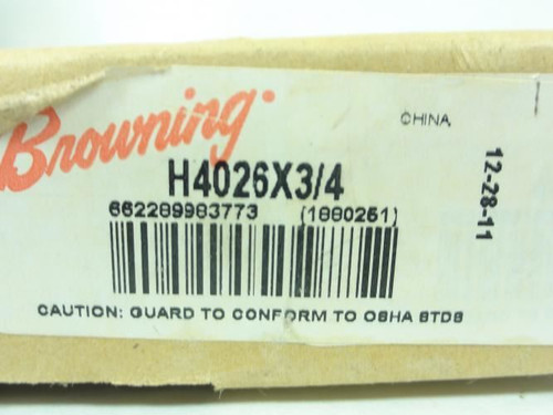 Browning H4026X3/4; Sprocket; #40; 26Teeth; 3/4"ID