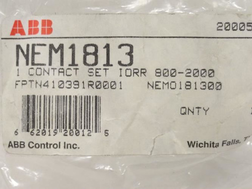 ABB FPTN410391R0001; Main Pole Contact Set 1 Pole