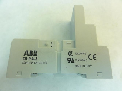 ABB CR-M4LS; Relay Socket; 12A; 300VAC