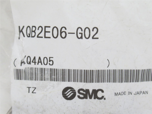 SMC KQB2E06-G02; Male Bulkhead Connector; 6mm x 1/4" Thread