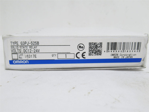 Omron G3PJ-525B; Solid State Relay 45 Amps; 1 Phase