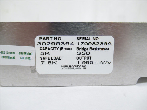 Mettler-Toledo 30295364; Single Beam Load Cell 5K; 1.995 mV/V