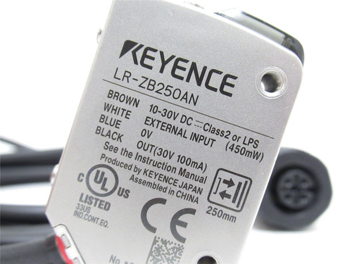 Keyence LR-ZB250AN; Distance Based Sensor; 10-30VDC; 2m Wire