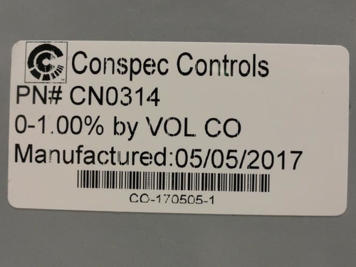 Conspec CN0314; CO Detector Transmitter CO-AE; 0-1.00%