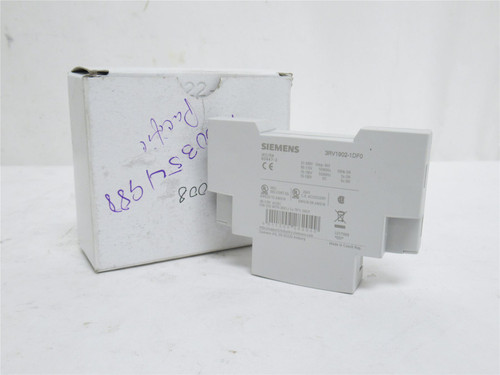 Siemens 3RV1902-1DF0; Aux Release; Shunt Trip; 90-110VAC
