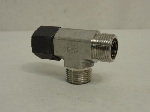 SSP S8SRT; Swivel Nut Run Tee; SS-316; 1/2 OFS; Swivel