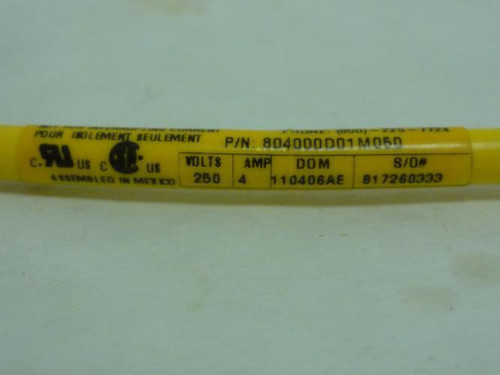 Woodhead 804000D01M050; Connector Cable; 120065-0368