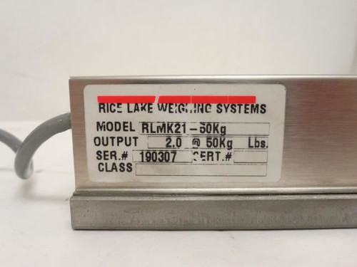 Rice Lake RLMK21-50KG; Load Cell 47951; Output: 2.0@50Kg
