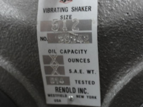Renold 39342; Vibrating Shaker; Size: 512