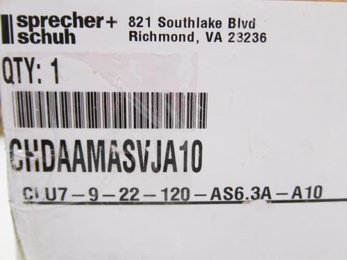 sprecher+schuh CLU7-9-22-120-AS6.3A-A10; Reversing Starter 6.3A