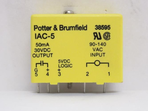 Potter&Brumfield IAC-5; Digital Input Module; 90-140VAC In
