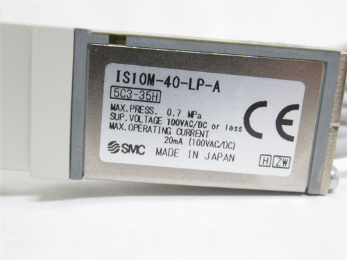 SMC ISI0M-40-LP-A; Pressure Switch; Spacer; 0.7MPa; 100VAC/DC