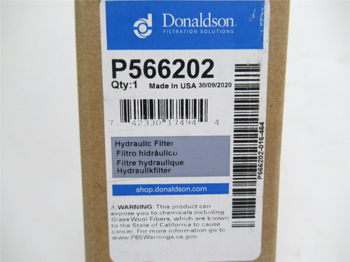 Donaldson P566202; Hydraulic Filter Element