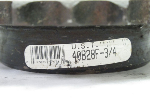 Tsubaki 40B28F-3/4; Sprocket; #40; 28-Teeth; 3/4"ID