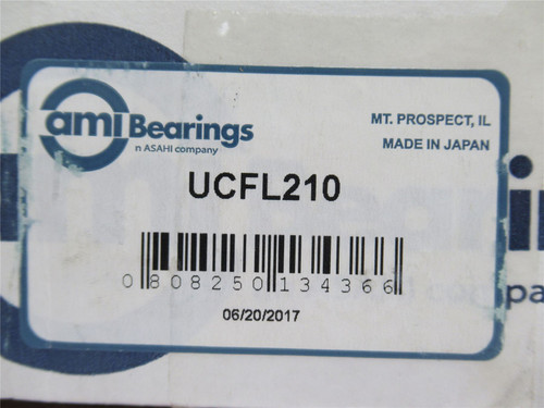 AMI UCFL210; Flange Bearing; 50mmID; 2-Bolt; W/Lube Fitting
