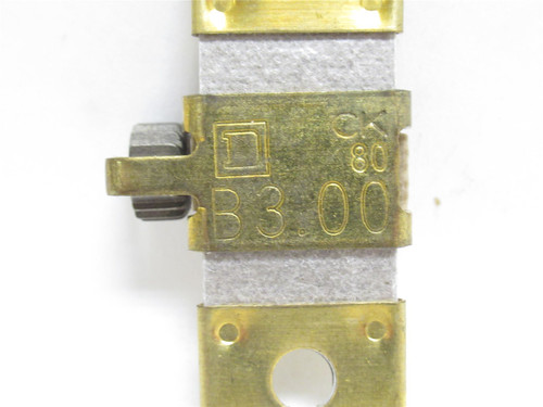 Square D B3.00; Thermal Overload Unit; Series: B