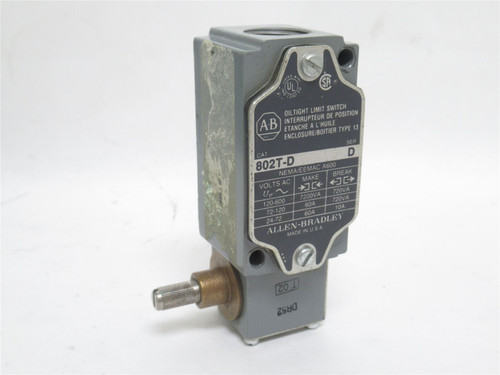 Allen-Bradley 802T-D; Limit Switch; 10A; 600VAC