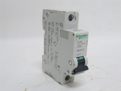 Schneider 24428; Circuit Breaker; 4A; 240VAC/60VDC; 1P