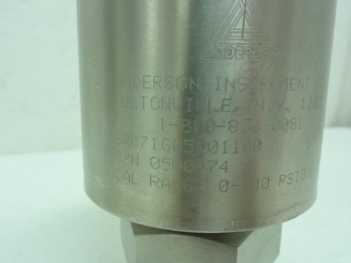 Anderson SR071G05901100; Transducer; Transmitter; 0-100psig