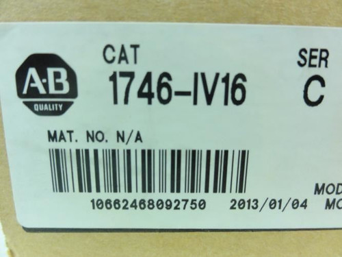 Allen-Bradley 1746-IV16; Input Module; 10-30VDC