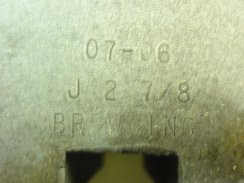 Browning J 2-7/8; QD Bushing; 2-7/8"ID (NO Bolts)