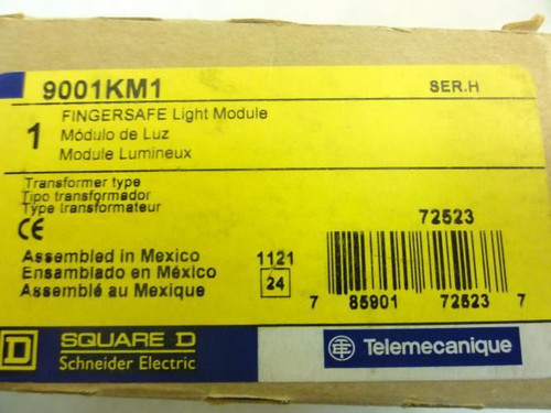 Square D 9001KM1; Light Module; No Bulb; 110-120V