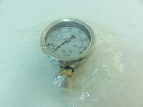 PIC 201L-254N; Pressure Gauge; 1/4" NPT; 0-1500PSI