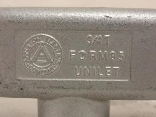 Appleton T75-A; Lot-5 Conduit Body; 3/4" Hub Size