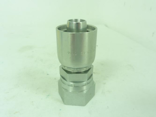 Continental B2-JCFX-1216; Ultra-Crimp Fitting 3/4" Hose; 1" JIC