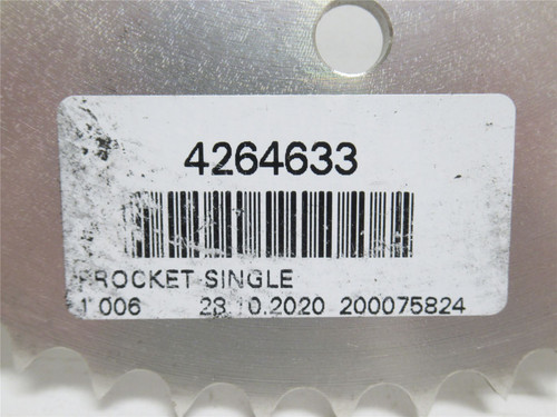 Marel 4264633; Single Sprocket; SS; A-Hub; 56 Tooth