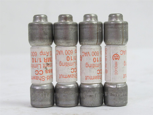 Gould ATMR-1/10; Lot-4 Time Delay Fuse; 1/10A; 600VAC
