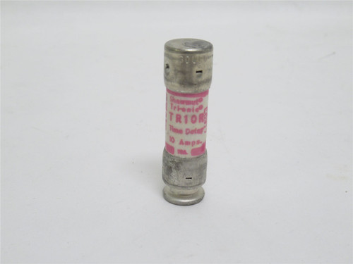 Shawmut TR10R; Dual Element Time Delay Fuse; 10A; 250VAC