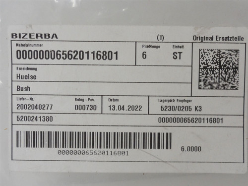 Bizerba 65620116801_; Sprocket Assembly; H40B10F-1/2